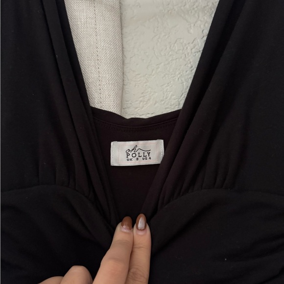 Oh Polly Black Flare Jumpsuit - Picture 7 of 7